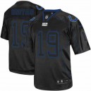 Men Nike Indianapolis Colts &19 Johnny Unitas Elite Lights Out Black NFL Jersey