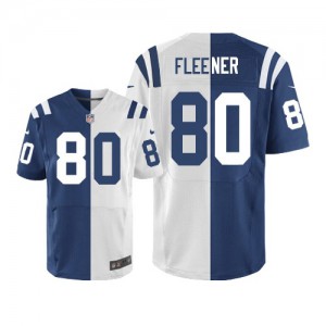 Hommes Nike Indianapolis Colts # 80 Coby Fleener élite Team/route deux tonnes NFL Maillot Magasin Hommes Nike Indianapolis Colts # 80 Coby Fleener élite Team/route deux tonnes NFL Maillot Magasin