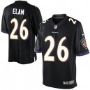 Youth Nike Baltimore Ravens &26 Matt Elam Elite Black Alternate NFL Jersey