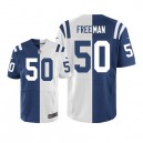 Men Nike Indianapolis Colts &50 Jerrell Freeman Elite Team/Road Two Tone NFL Jersey