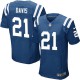 Men Nike Indianapolis Colts &21 Vontae Davis Elite Royal Blue Team Color NFL Jersey