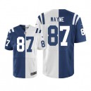 Men Nike Indianapolis Colts &87 Reggie Wayne Elite Team/Road Two Tone NFL Jersey