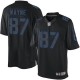 Hommes Nike Indianapolis Colts # 87 Reggie Wayne Élite Noir Impact NFL Maillot Magasin