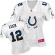 Women Nike Indianapolis Colts &12 Andrew Luck Elite White 2012 Fem Fan NFL Jersey