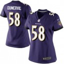 Women Nike Baltimore Ravens &58 Elvis Dumervil Elite Purple Team Color NFL Jersey