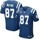 Men Nike Indianapolis Colts &87 Reggie Wayne Elite Royal Blue Team Color C Patch NFL Jersey