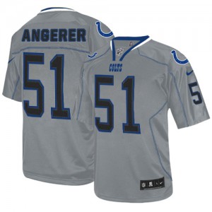 Hommes Nike Indianapolis Colts # 51 Pat Angerer élite Lights Out gris NFL Maillot Magasin