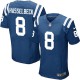 Men Nike Indianapolis Colts &8 Matt Hasselbeck Elite Royal Blue Team Color NFL Jersey
