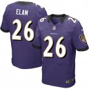 Men Nike Baltimore Ravens &26 Matt Elam Elite Purple Team Color NFL Jersey