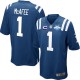 Youth Nike Indianapolis Colts &1 Pat McAfee Elite Royal Blue Team Color C Patch 30th Seasons Patch NFL Jersey
