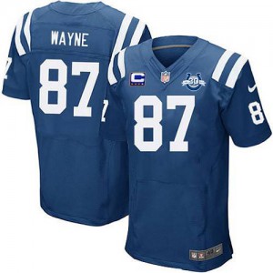 Hommes Nike Indianapolis Colts # 87C Reggie Wayne Élite couleur bleu Royal équipe Patch 30 saisons Patch NFL Maillot Magasin Hommes Nike Indianapolis Colts # 87C Reggie Wayne Élite couleur bleu Royal équipe Patch 30 saisons Patch NFL Maillot Magasin