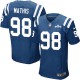 Men Nike Indianapolis Colts &98 Robert Mathis Elite Royal Blue Team Color 30th Seasons Patch NFL Jersey