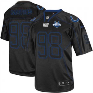 Hommes Nike Indianapolis Colts # 98 Robert Mathis Élite Lights Out noir 30 saisons Patch NFL Maillot Magasin Hommes Nike Indianapolis Colts # 98 Robert Mathis Élite Lights Out noir 30 saisons Patch NFL Maillot Magasin