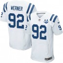 Men Nike Indianapolis Colts &92 Bjoern Werner Elite White 30th Seasons Patch NFL Jersey