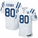 Men Nike Indianapolis Colts &80 Coby Fleener Elite White 30th Seasons Patch NFL Jersey