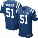 Men Nike Indianapolis Colts &51 Pat Angerer Elite Royal Blue Team Color 30th Seasons Patch NFL Jersey