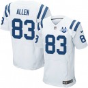 Men Nike Indianapolis Colts &83 Dwayne Allen Elite White 30th Seasons Patch NFL Jersey