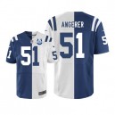 Men Nike Indianapolis Colts &51 Pat Angerer Elite Team/Road Two Tone 30th Seasons Patch NFL Jersey