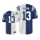 Men Nike Indianapolis Colts &13 T.Y. Hilton Elite Team/Road Two Tone 30th Seasons Patch NFL Jersey