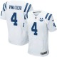 Men Nike Indianapolis Colts &4 Adam Vinatieri Elite White 30th Seasons Patch NFL Jersey