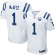 Men Nike Indianapolis Colts &1 Pat McAfee Elite White 30th Seasons Patch NFL Jersey