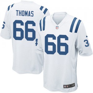 Colts d'Indianapolis de jeunesse Nike # 66 Donald Thomas Élite blanc NFL Maillot Magasin