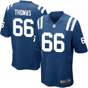 Colts d'Indianapolis de jeunesse Nike # 66 Donald Thomas Élite bleu Royal équipe NFL Maillot Magasin de couleur Colts d'Indianapolis de jeunesse Nike # 66 Donald Thomas Élite bleu Royal équipe NFL Maillot Magasin de couleur