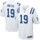 Youth Nike Indianapolis Colts &19 Johnny Unitas Elite White NFL Jersey