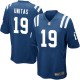 Youth Nike Indianapolis Colts &19 Johnny Unitas Elite Royal Blue Team Color NFL Jersey