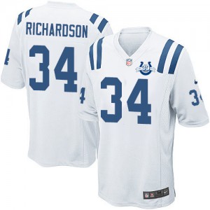 Colts d'Indianapolis de jeunesse Nike # 34 Trent Richardson Élite blanc 30 saisons Patch NFL Maillot Magasin