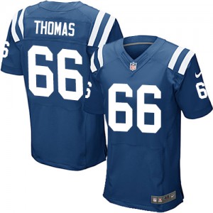 Hommes Nike Indianapolis Colts # 66 Donald Thomas Élite bleu Royal équipe NFL Maillot Magasin de couleur Hommes Nike Indianapolis Colts # 66 Donald Thomas Élite bleu Royal équipe NFL Maillot Magasin de couleur