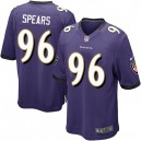 Youth Nike Baltimore Ravens &96 Marcus Spears Elite Purple Team Color NFL Jersey