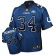 Men Nike Indianapolis Colts &34 Trent Richardson Elite Royal BLue Drift Fashion 30th Seasons Patch NFL Jersey