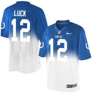 Hommes Nike Indianapolis Colts # 12 Andrew chance élite bleu Royal/blanc Fadeaway NFL Maillot Magasin
