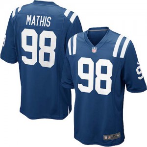 Colts d'Indianapolis de jeunesse Nike # 98 Robert Mathis Élite bleu Royal équipe NFL Maillot Magasin de couleur Colts d'Indianapolis de jeunesse Nike # 98 Robert Mathis Élite bleu Royal équipe NFL Maillot Magasin de couleur