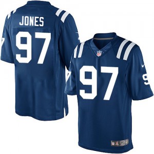 Colts d'Indianapolis de jeunesse Nike # 97 Arthur Jones élite bleu Royal équipe NFL Maillot Magasin de couleur