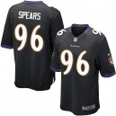 Youth Nike Baltimore Ravens &96 Marcus Spears Elite Black Alternate NFL Jersey
