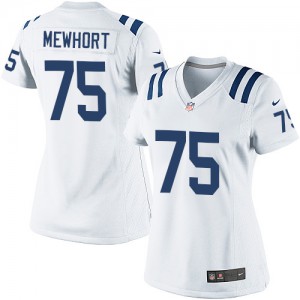 Femmes Nike Indianapolis Colts # 75 Jack Mewhort Élite blanc NFL Maillot Magasin