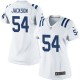 Women Nike Indianapolis Colts &54 Andrew Jackson Elite White NFL Jersey