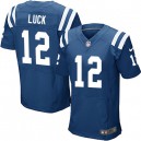Men Nike Indianapolis Colts &12 Andrew Luck Elite Royal Blue Team Color NFL Jersey