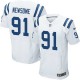 Men Nike Indianapolis Colts &91 Jonathan Newsome Elite White NFL Jersey