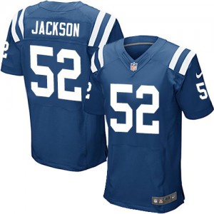 Hommes Nike Indianapolis Colts # 52 Qwell Jackson Élite bleu Royal équipe NFL Maillot Magasin de couleur Hommes Nike Indianapolis Colts # 52 Qwell Jackson Élite bleu Royal équipe NFL Maillot Magasin de couleur
