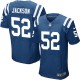 Men Nike Indianapolis Colts &52 D'Qwell Jackson Elite Royal Blue Team Color NFL Jersey