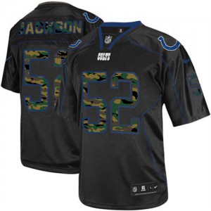 Hommes Nike Indianapolis Colts # 52 Qwell Jackson Élite noire Camo Fashion NFL Maillot Magasin Hommes Nike Indianapolis Colts # 52 Qwell Jackson Élite noire Camo Fashion NFL Maillot Magasin