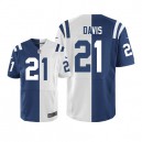Men Nike Indianapolis Colts &21 Vontae Davis Elite Team/Road Two Tone NFL Jersey