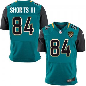 Hommes Nike Jacksonville Jaguars # 84 Cecil Shorts III élite Teal verte couleur NFL maillot de Team