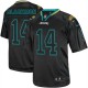 Men Nike Jacksonville Jaguars &14 Justin Blackmon Elite Lights Out Black NFL Jersey