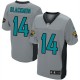 Men Nike Jacksonville Jaguars &14 Justin Blackmon Elite Grey Shadow NFL Jersey