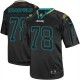 Hommes Nike Jacksonville Jaguars # 78 Cameron Bradfield Élite Lights Out noir NFL Maillot Magasin