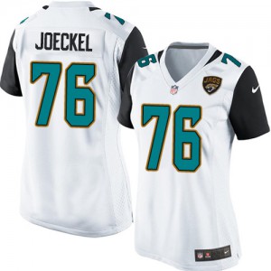 Femmes Nike Jacksonville Jaguars # 76 Luke Joeckel Élite blanc NFL Maillot Magasin